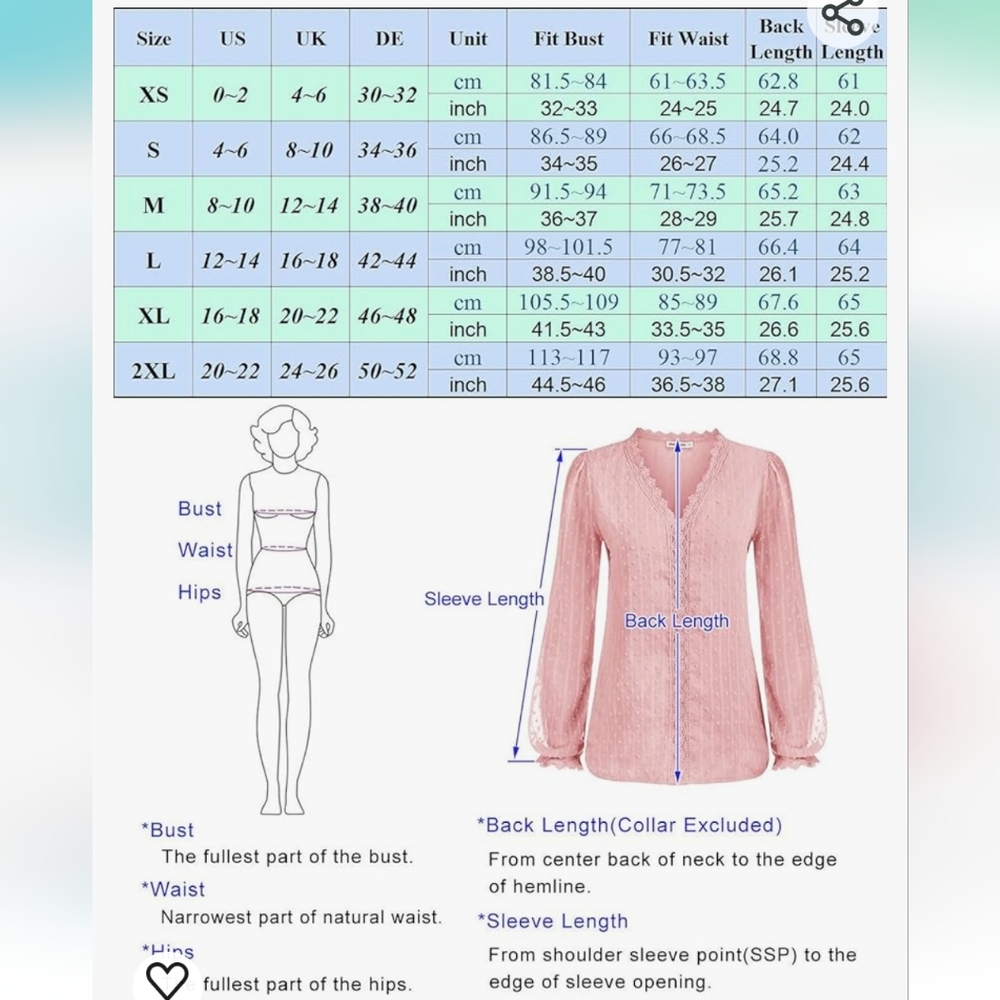 Grace Karin Baby Blue Longsleeve Thin Blouse Large - Picture 12 of 12